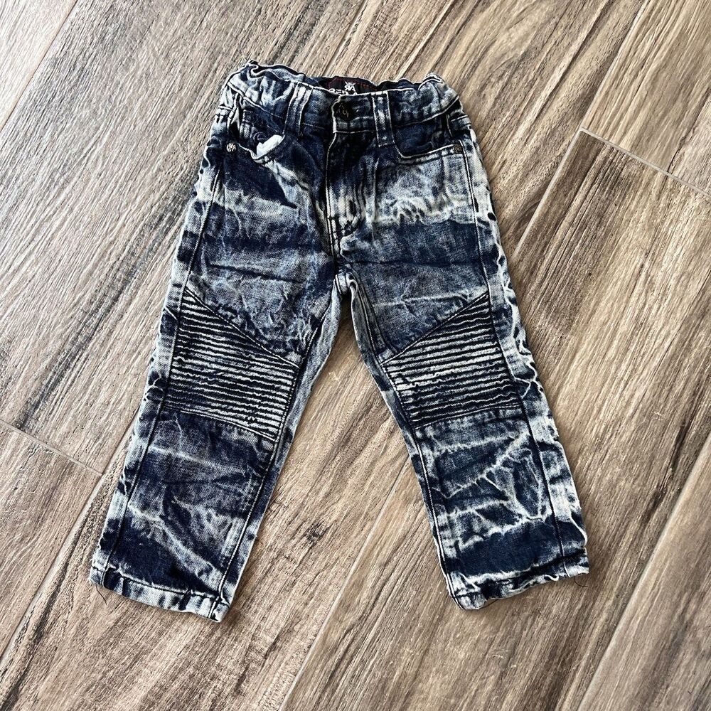 Red Ape Jeans Boys 2T Acid Wash Denim Preppy School Casual Streetwear #20